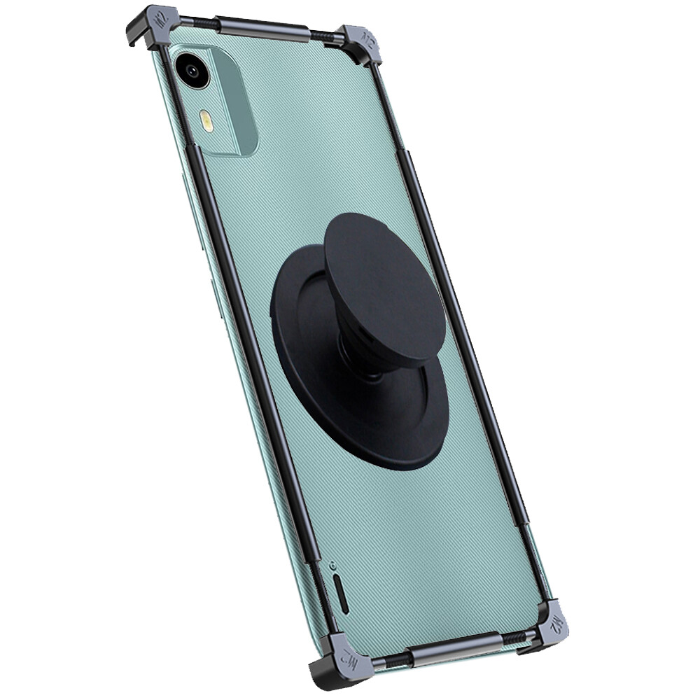For Nokia C12 Phone Case Aluminium Frame Protective Metal border