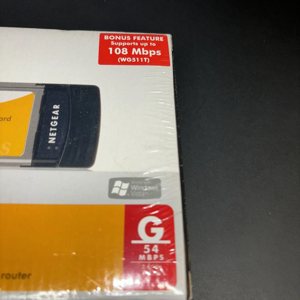 BRAND NEW AND SEALED “Netgear” WG511 54Mbps 802.11g Wireless-G PC Card EST 2007 - Image 4 of 4