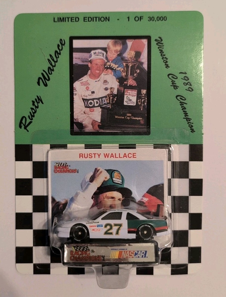 1992 Racing Champions NASCAR #27 Rusty Wallace 1989 Winston Cup