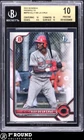 POP 1: Elly De La Cruz BGS 10: 2022 Bowman Prospects Pristine 1 of 158 Graded