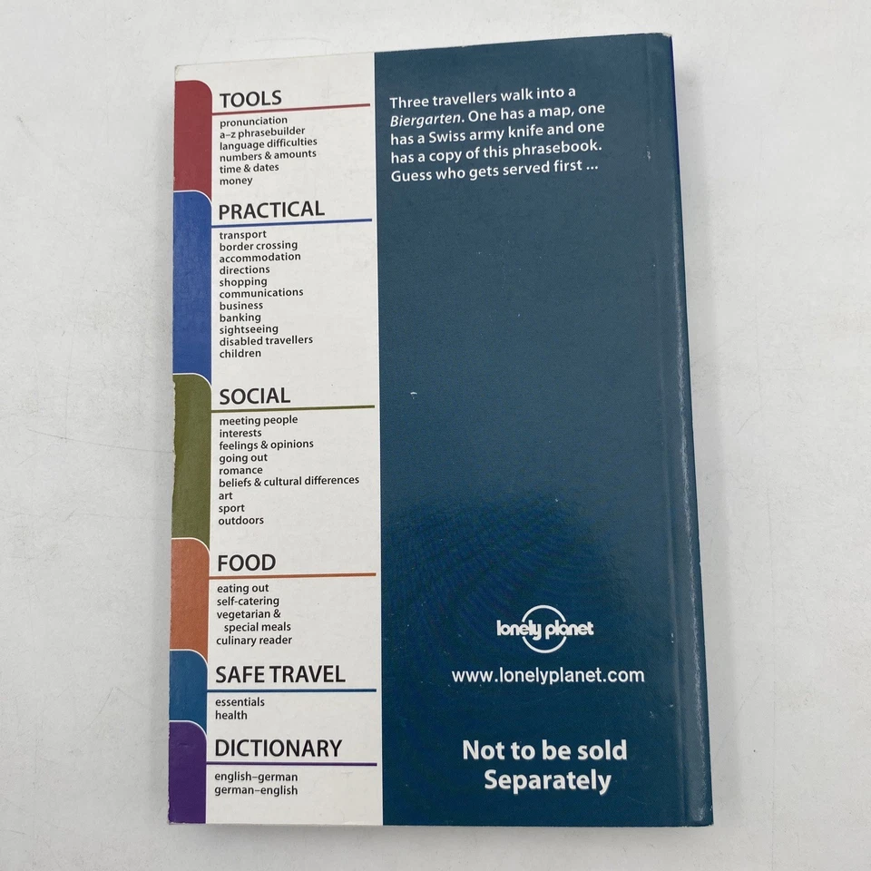 German: Lonely Planet phrasebooks / With Over 2000-Word Two-Way Dictionary - Image 2 of 4