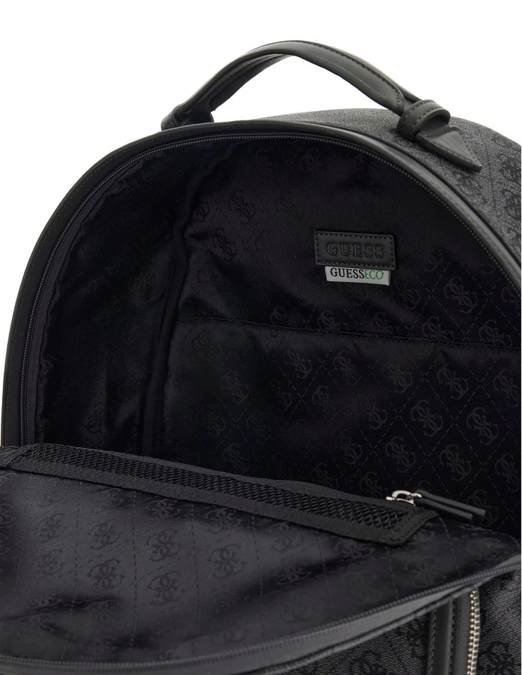 GUESS Milano Backpack Rucksack Rucksack Black / Antracite dunkelgrau Neu - Bild 2 von 2