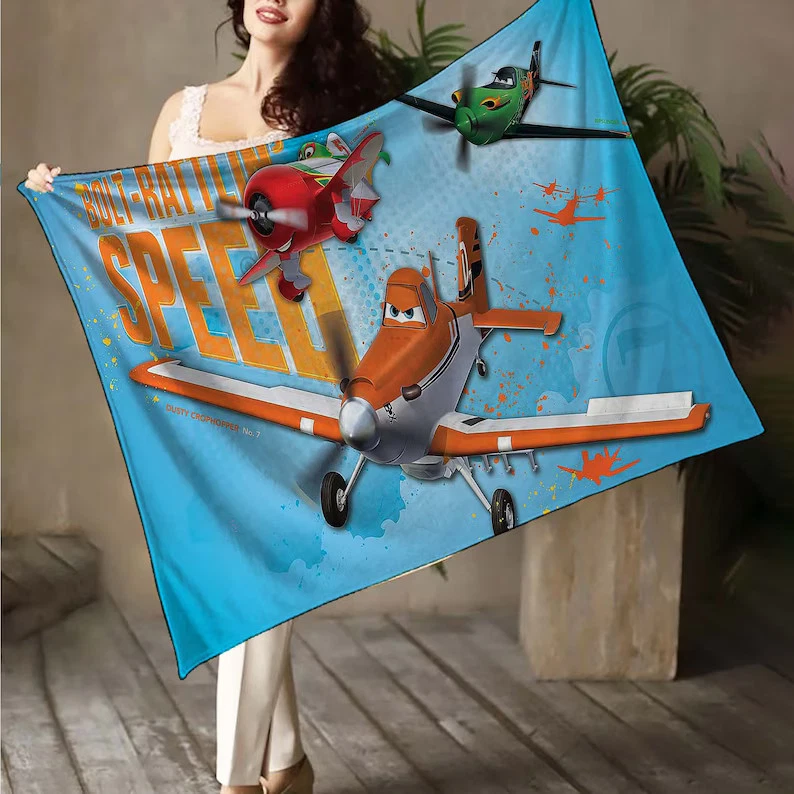 Personalized Disney Planes Blanket Gift For Friends, Kids V2