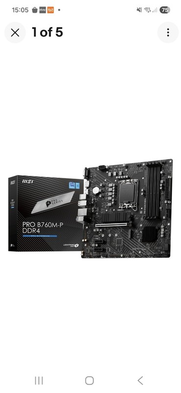 MSI PRO B760M-P DDR4 motherboard Intel B760 LGA 1700 micro ATX