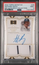 2024 TOPPS DEFINITIVE COLL DEFINITIVE AUTO RELIC COLL ANTHONY RIZZO 10/40 PSA 9