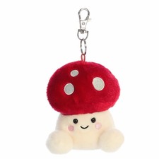 Palm Pals - 4" Amanita Mushroom Clip-On Stuffed Plush Soft, Fluffy Touch