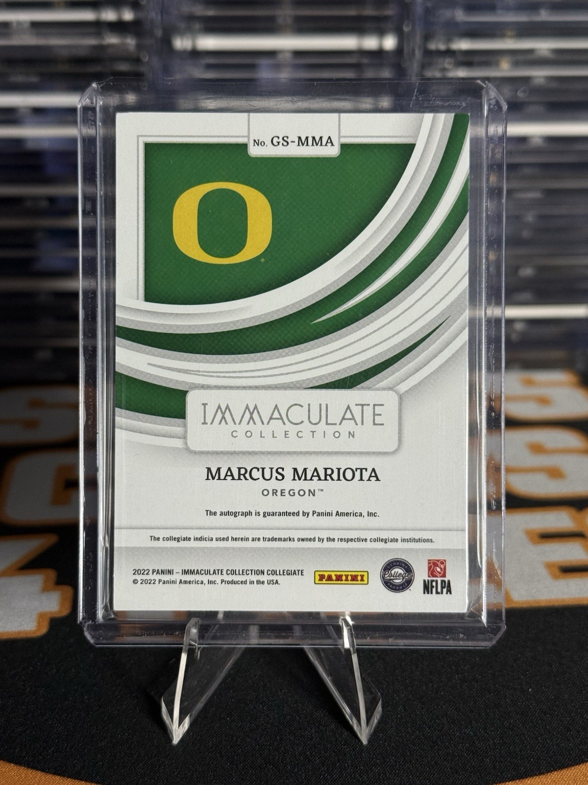 2022 Panini Immaculate Collection Collegiate - Marcus Mariota AUTO Ruby /25  view 5
