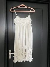 Blumarine white flower summer midi dress IT size 40 UK size 8