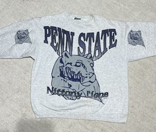 Vintage 90s Penn State Nittany Lions NCAA Spellout Crewneck Sweatshirt XL