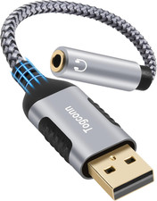 USB 3.0 Male to 3.5Mm TRRS 4-Pole Female Headphone Jack Adapter, USB-A to Aux Au