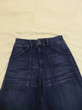 Self Contrast Women's Jeans Sz 26 Flat F. Patch Pkts EUC #1135