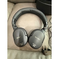 Sony Digital Noise Canceling Over Ear Headphones Black with Case and Adapter