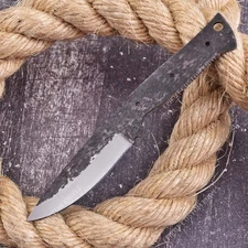 8'' 1095 High Carbon Steel Knife Blank Blade DIY Bushcraft Hunting Knife Making