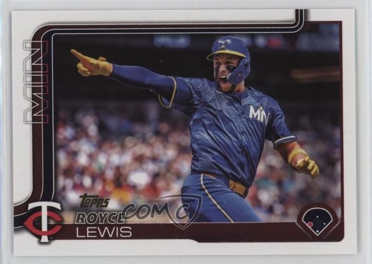 2025 Topps Series 1 Golden Mirror Image Variation Royce Lewis #59 b4d