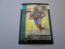 LUKE STALEY 2002 BOWMAN CHROME ON CARD AUTOGRAPHED ROOKIE CARD #240. rookie card picture