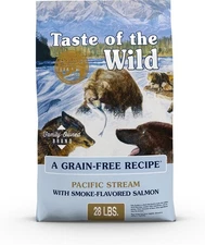 Taste of The Wild Pacific Stream Grain-Free Dry Dog Food With Smoke-28lb