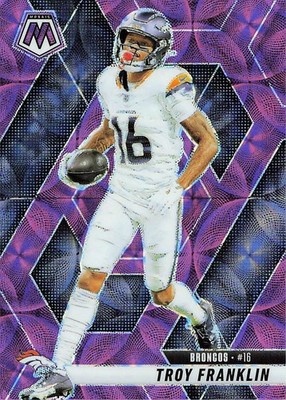 2025 Panini Mosaic #16 Troy Franklin Purple Scope