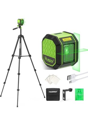 Huepar Laser Level with 60 Inch Tripod, Huepar 100Ft Self Leveling Laser...