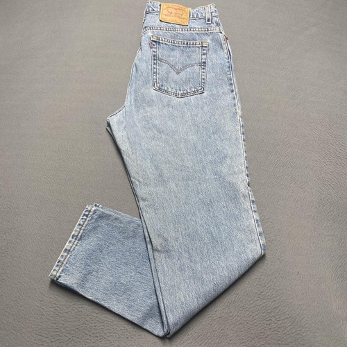 Vintage Levis 550 Jeans Youth 16 Blue Relaxed Fit Tapered Leg Made USA 90s