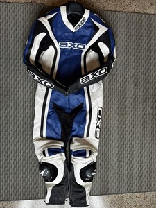 AXO Leathers Italy Motorcycle Road Racing Leathers Track Day Suit 54 Eu 44 USA