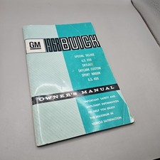 1968 Gm Buick Special Deluxe G.s. 350 Skylerk Etc. Owners Manual - English