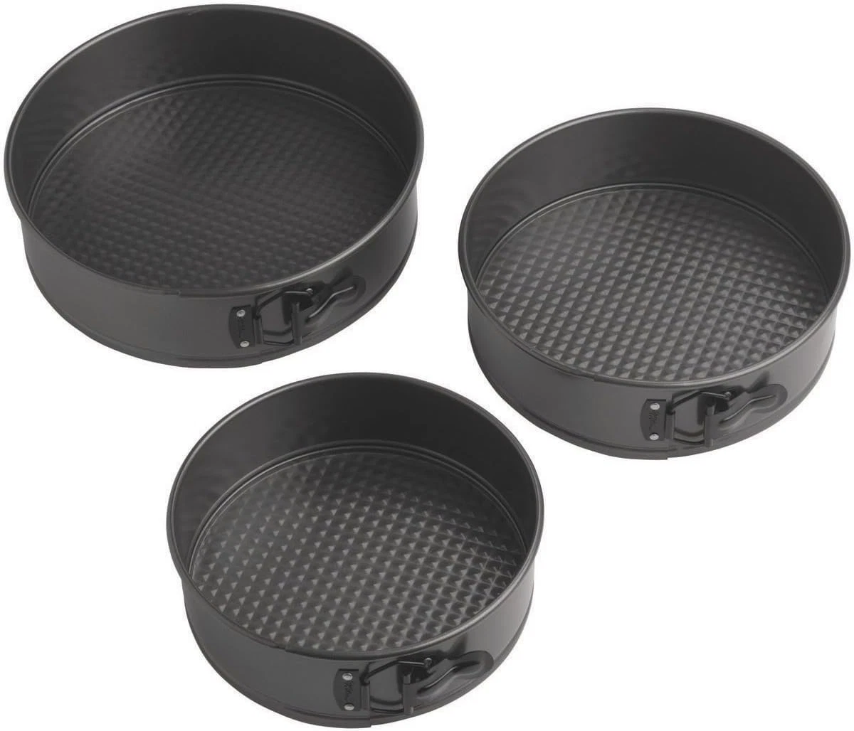 Gold Non-Stick 8,9,10 in Springform Cheesecake Pan Set, Stainless Steel Bakeware