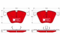TRW Bremsbelagsatz Scheibenbremse Dtec Cotec GDB1964DTE FüR BMW X5 E70 E72 E71