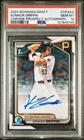2024 KONNOR GRIFFIN BOWMAN 1ST DRAFT CHROME PRSPCT AUTOS #CPAKG PSA 10 🔥