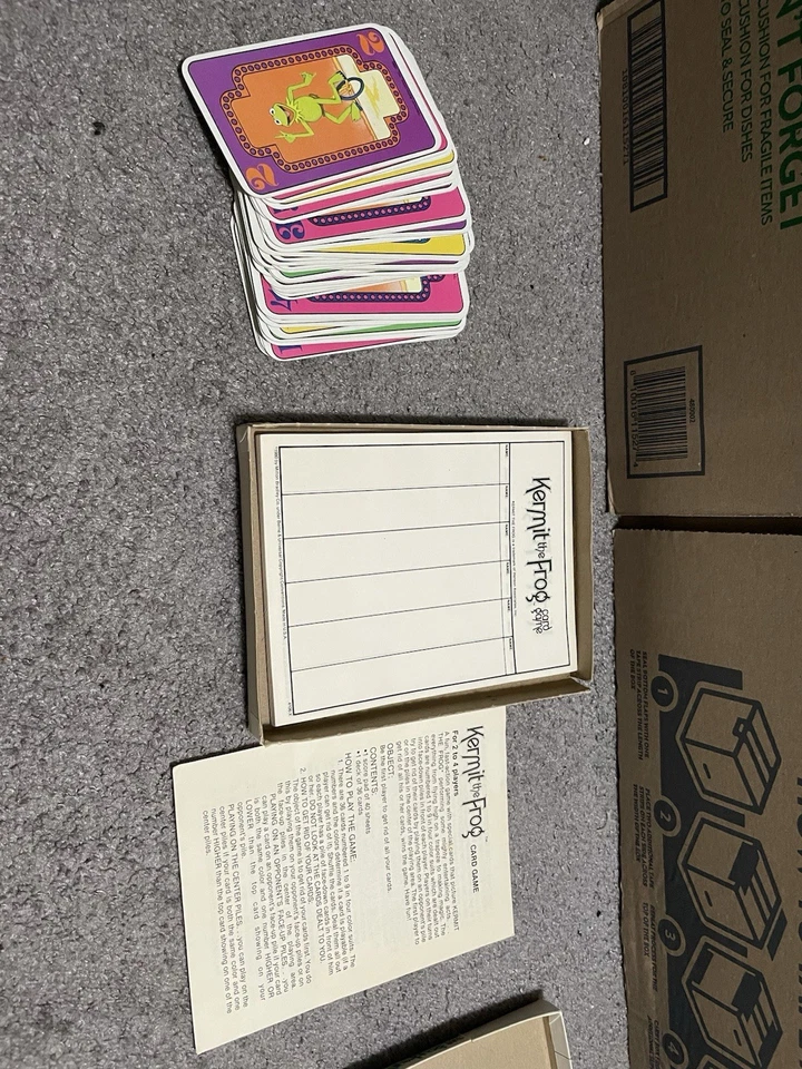 Vintage 1980 Kermit the Frog Card Game by Milton Bradley MB 4106 Complete - Image 3 of 3