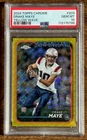 2024 Topps Chrome - Rookies Drake Maye #203 Yellow Wave Refractor /75 (RC)