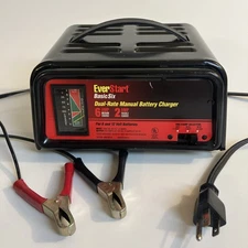 EverStart Basic Six Battery Charger 6/2 WM-82-6 Dual Rate Automotive 6V & 12V