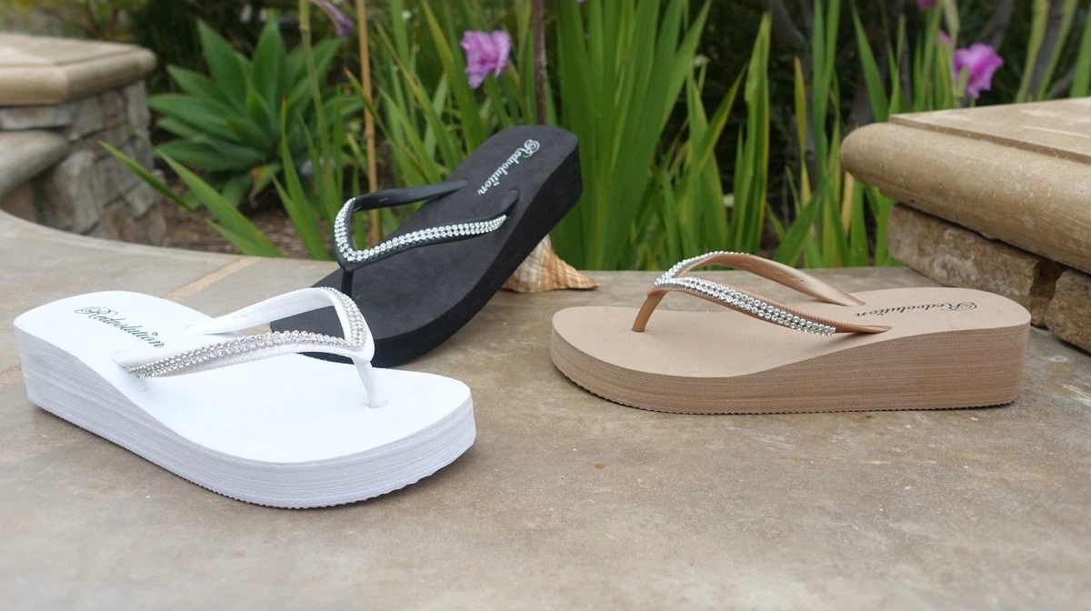 Bling wedge cheap sandals