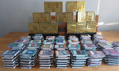 YUGIOH MEGA PACK BUNDLE 300 CARDS INC 100 HOLOS/RARES PLUS A GOLD STORAGE TIN | eBay UK YUGIOH MEGA PACK BUNDLE 300 CARDS INC 100 HOLOS/RARES PLUS A GOLD STORAGE TIN | eBay UK