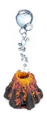 Aquarium Tank Bubble Decoration Volcano Ornament Sinkable Polyresin 6cm / 2.4