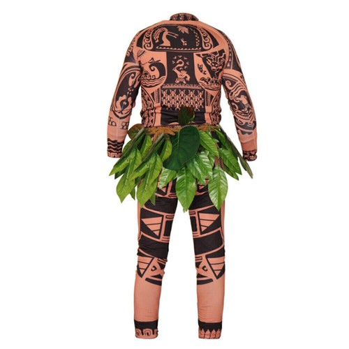 Moana Maui Cosplay Costume Adult Kid Boys Girls Halloween Party Fancy Dress - Picture 3 of 12