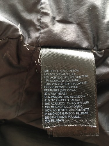 THE North Face Small S 550 Down Womens Arctic Parka Black Jacket Dryvent Coat - Picture 11 of 15