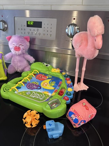 9 Baby Toys Fisher Price Activity Cube Piano Flamingo Dinosaur Square Duck Bus - Picture 21 of 21