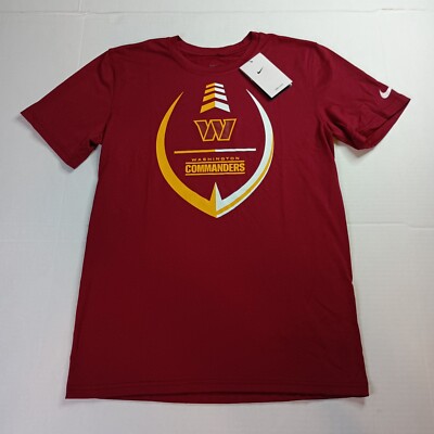 Nike Dri-Fit Washington Commanders T-shirt Men's S Small Burgundy Short  Sleeve