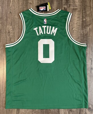【未使用　タグ付き　大きいサイズ　XL】CELTICS NBA TATUM 0 Boston Celtics Jayson Tatum #0 Jersey XXL Nike City Edition Cream