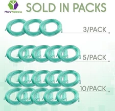 Medical Products Oxygen Supply Tubing - Adult 25ft GREEN 2025G - (QTY 3)