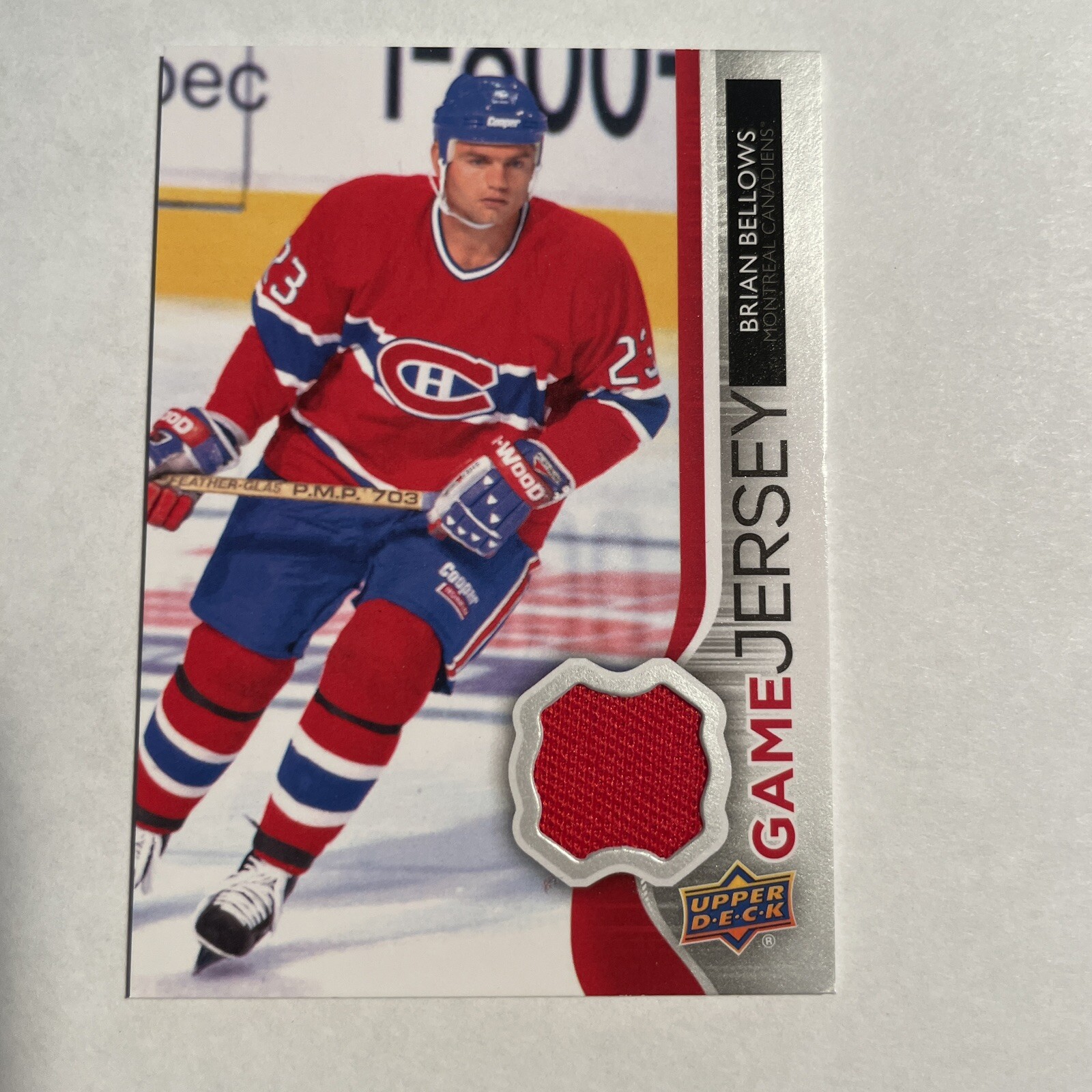 Brian Bellows #GJ-BB 2014-15 Upper Deck Hockey UD Game Jersey