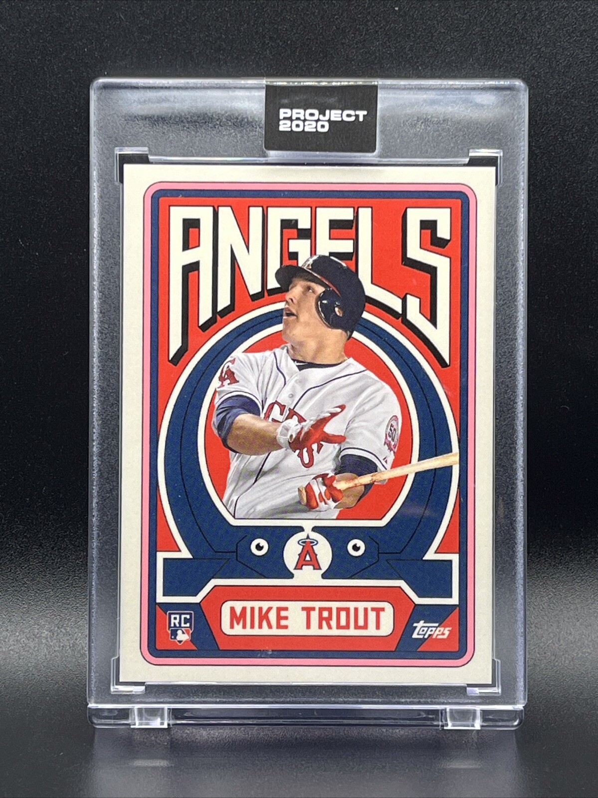 Mike Trout Topps Project 2020 #187 by Grotesk Los Angeles Angels