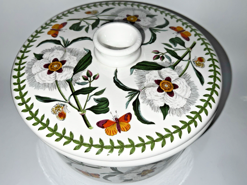 Portmeirion England The Botanic Garden 2 Qt Casserole with Lid Spanish Gum - Picture 4 of 24