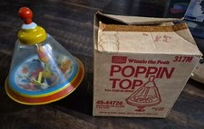 Rare Vtg OHIO ART Winnie the Pooh POPPIN TOP with Box Toys Sears Roebuck USA