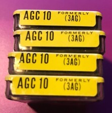 AGC-10 BUSS FUSES GLASS 4 packs