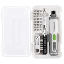 WORKPRO Rechargeable 4V Electric Screwdriver w/35 Bits Cordless Screwdriver Sets