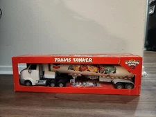 Chevron Cars Travis Tanker 2005 Semi Toy Truck NIB 16BL