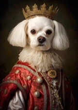 Aristocratic Maltese Dog - Cute Funny Animals - Poster