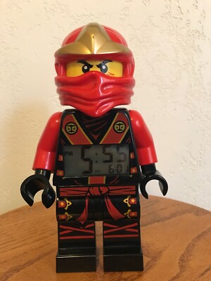 2012 LEGO NINJAGO KAI RED NINJA WARRIOR ALARM CLOCK