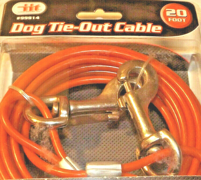 Heavy duty dog clearance tie out cable